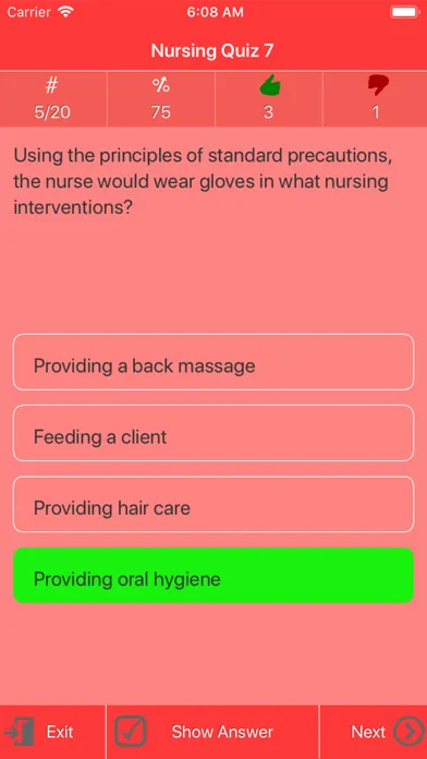 Nursing Quiz Screenshots
