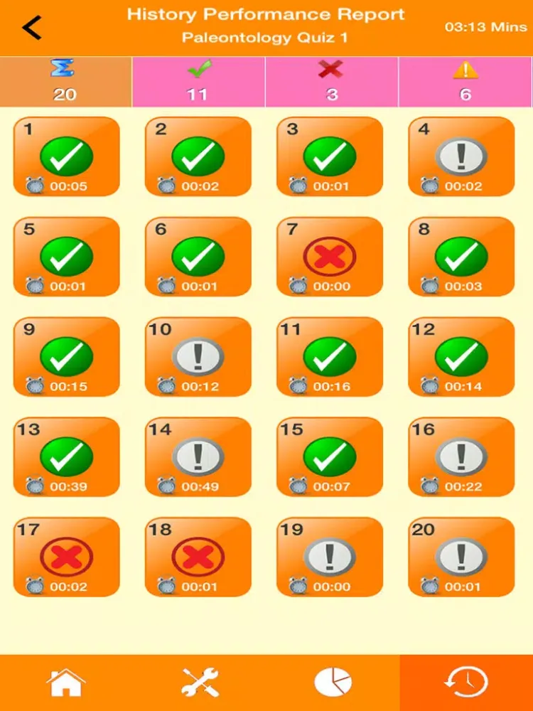 Ảnh chụp màn hình của Paleontology & Fossils Quizzes iPad 