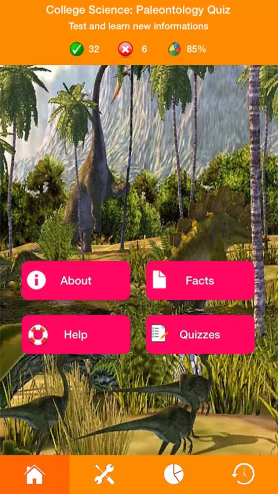 Ảnh chụp màn hình của Paleontology & Fossils Quizzes