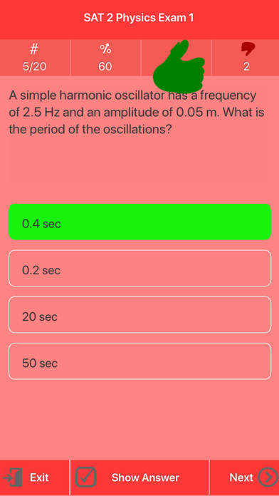 SAT 2 Physics Exam Prep Screenshots