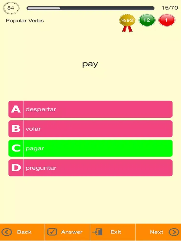 Скриншоты Spanish Vocabulary Quizzes iPad 
