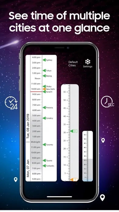 Time Glance — World Clock Screenshots