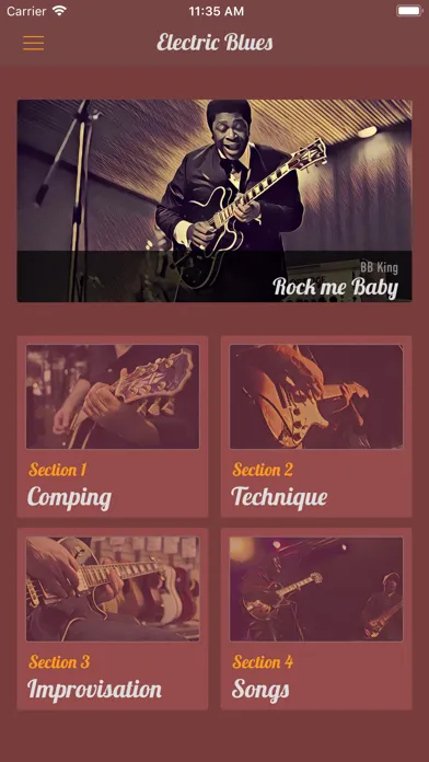 Electric Blues Guitar Lessons应用截图