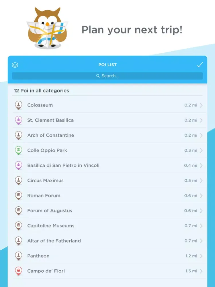 ภาพหน้าจอของ PlaceMapper iPad