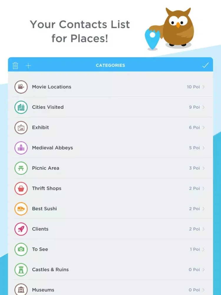 ภาพหน้าจอของ PlaceMapper iPad