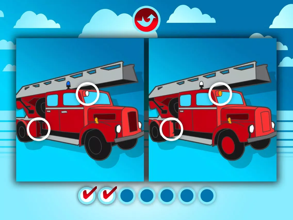 Fire Trucks Activities for Kids: Puzzles, Drawing and other Games iPad  스크린샷