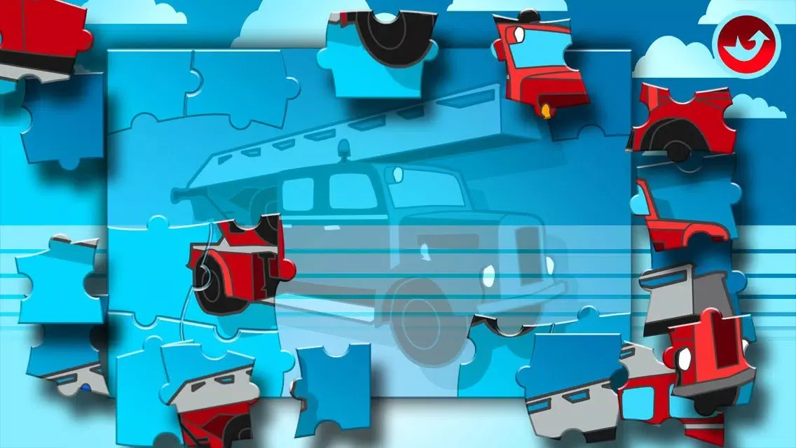 Fire Trucks Activities for Kids: Puzzles, Drawing and other Games 스크린샷
