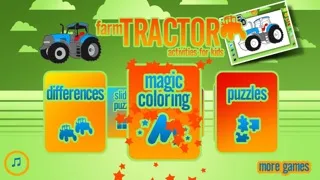 Screenshot di Farm Tractor Activities for Kids: : Puzzles, Drawing and other Games