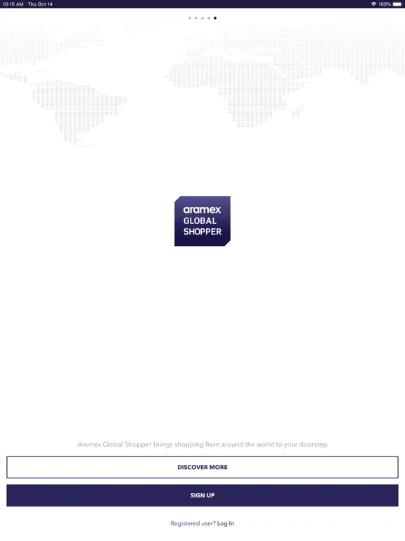 Aramex Global Shopper iPad  Screenshots