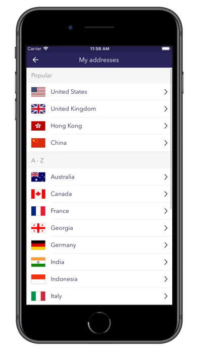 Aramex Global Shopper Screenshots