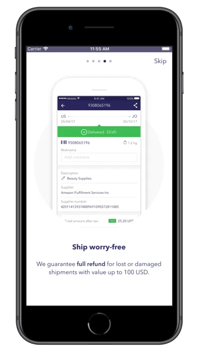 Aramex Global Shopper Screenshots