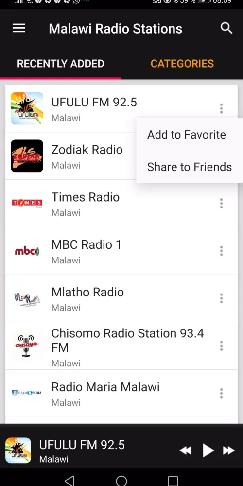 Скриншоты Malawi Radio Stations