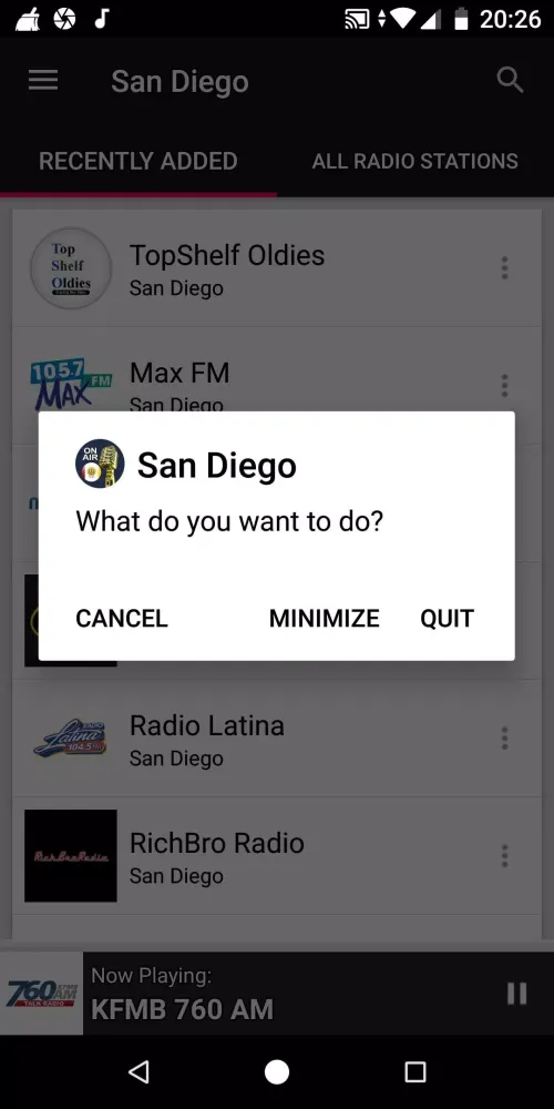 San Diego Radio Stations 스크린샷
