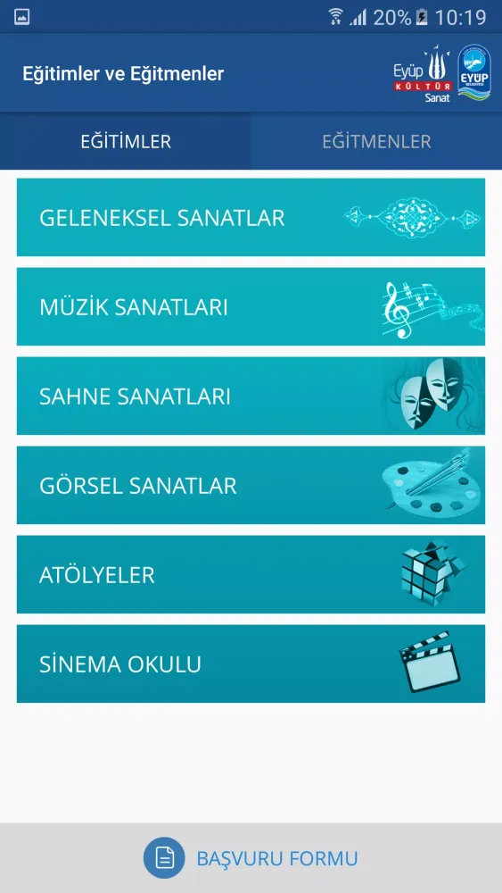 Screenshot di Eyüp Kültür Sanat