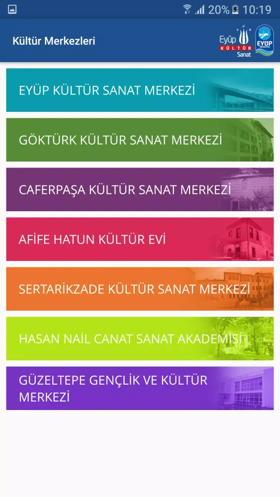 Screenshot di Eyüp Kültür Sanat