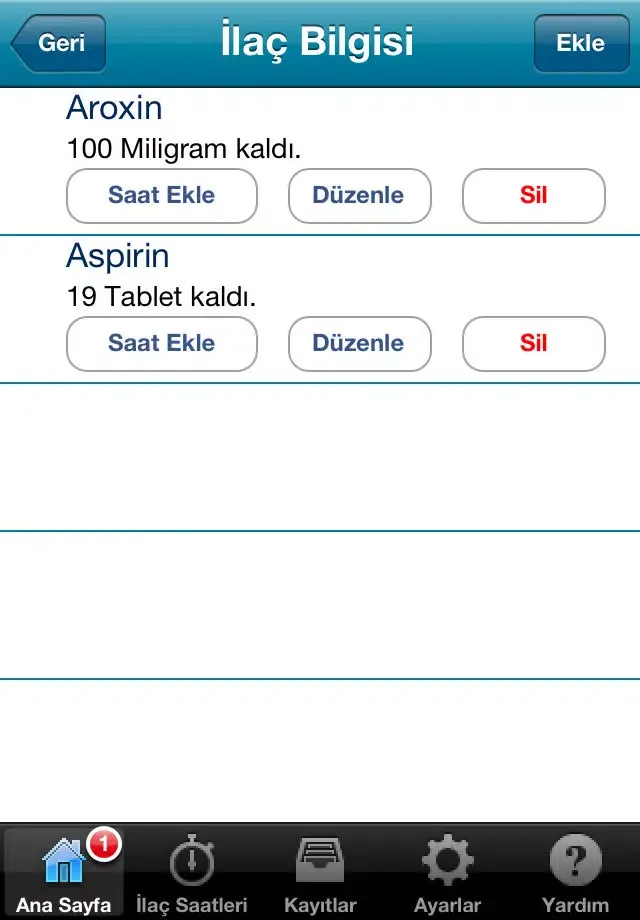 Скриншоты İlaç Saatim