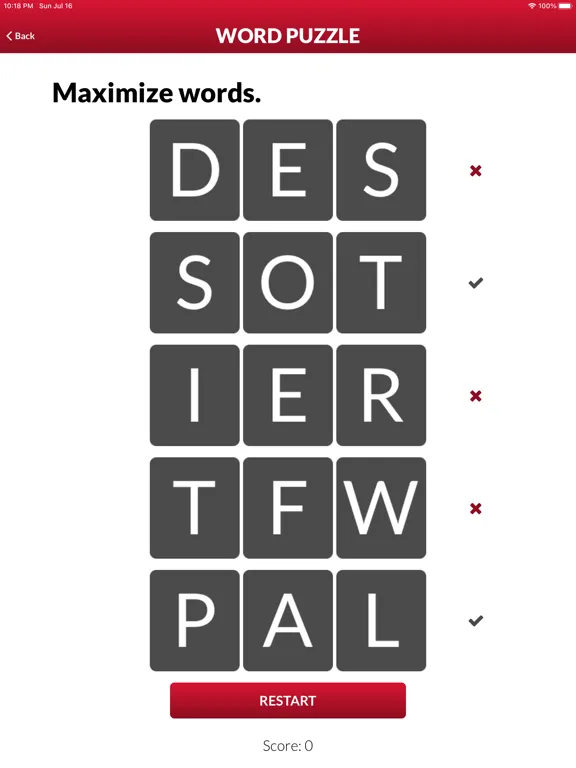 Captures d'écran de Word Trainer Pro iPad 