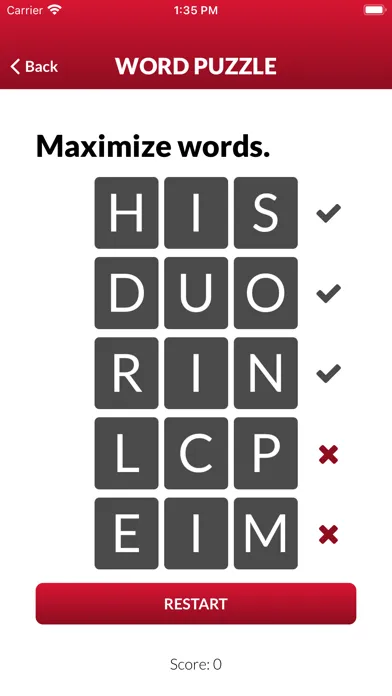 Captures d'écran de Word Trainer Pro