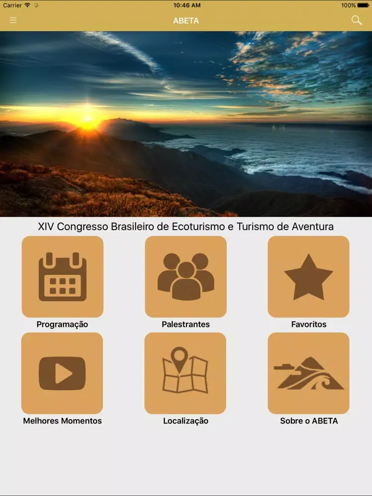 Tangkapan skrin Abeta Summit 2017 iPad 
