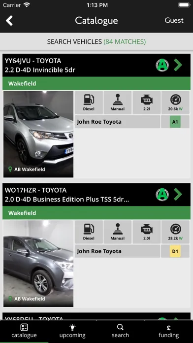 Aston Barclay Trade Auction Screenshots