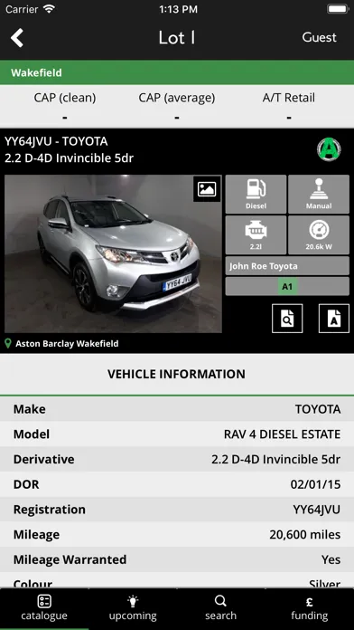 Aston Barclay Trade Auction Screenshots