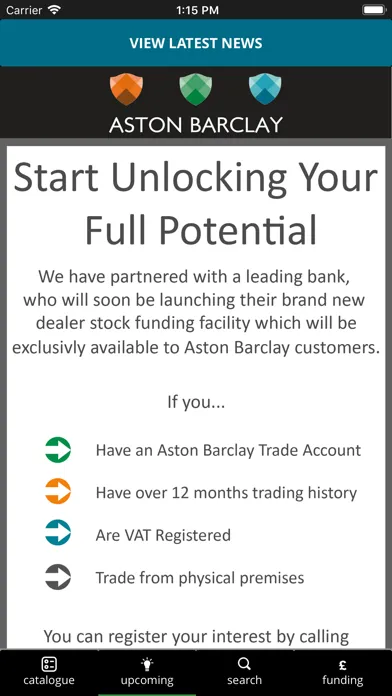 Aston Barclay Trade Auction Screenshots