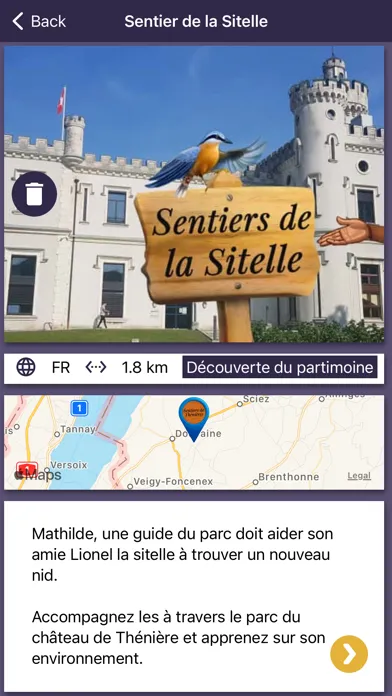 Les sentiers de Thénières Ekran Görüntüleri