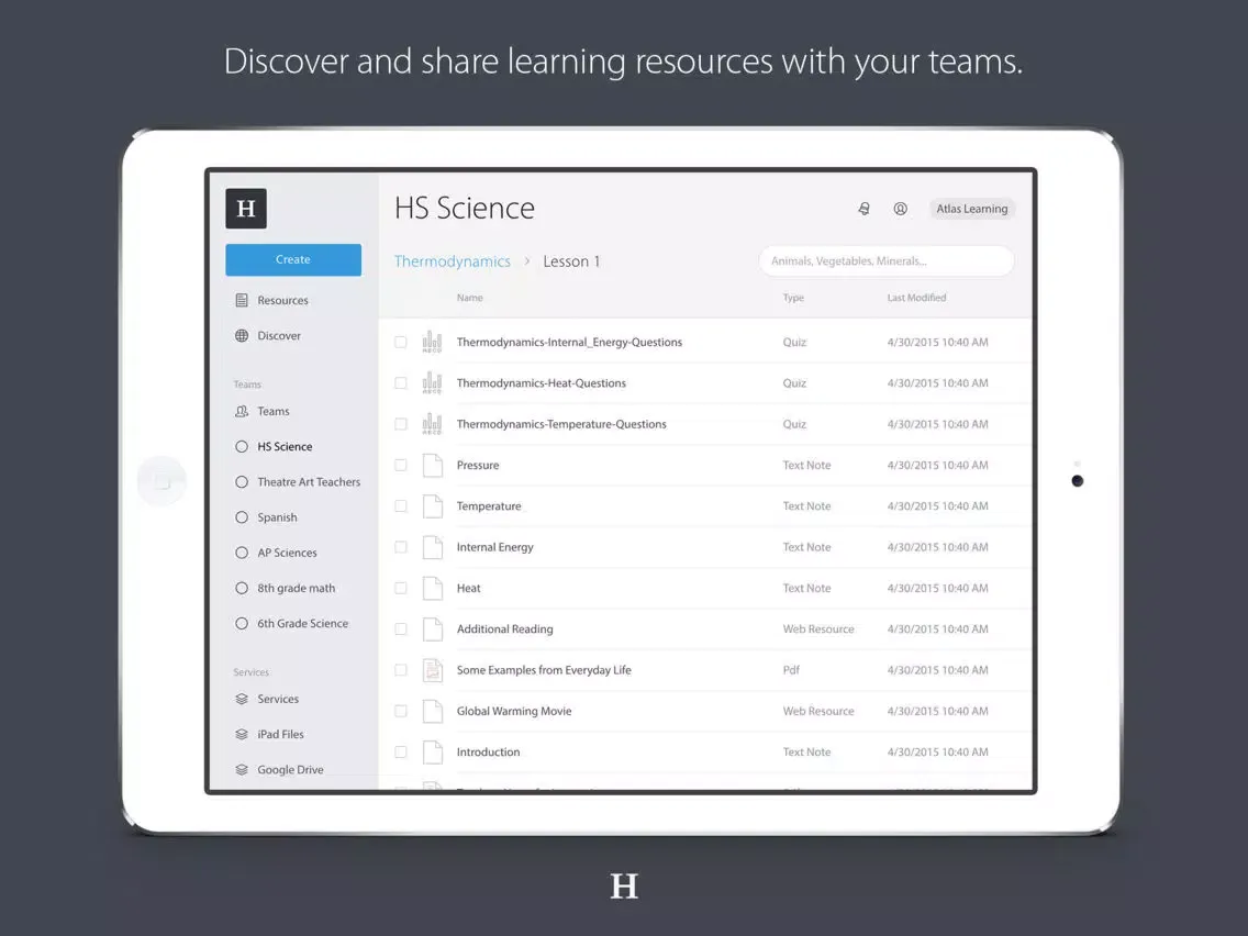 Homeroom by Atlas Learning iPad  سکرین شاٹس