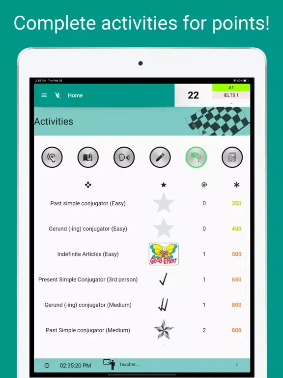 Ảnh chụp màn hình của Private Teacher iPad 
