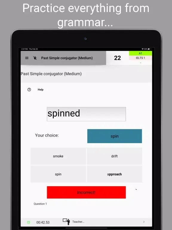 Ảnh chụp màn hình của Private Teacher iPad 