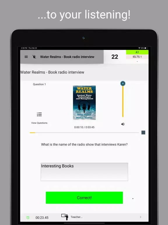 Ảnh chụp màn hình của Private Teacher iPad 