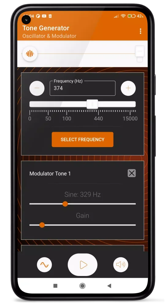 Multi-Frequency Tone Generator 스크린샷