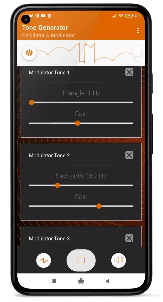 Multi-Frequency Tone Generator 스크린샷