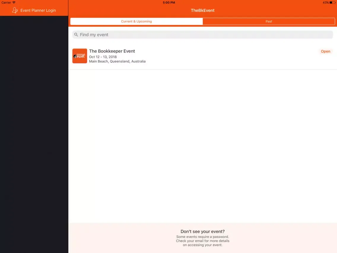 The Bookkeeper Event iPad  Screenshots