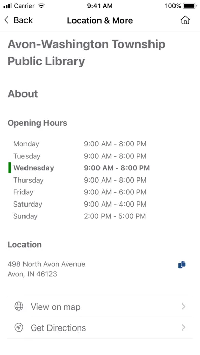 Avon Washington Twp Public Lib应用截图