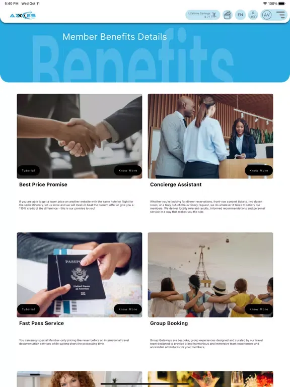 Скриншоты Axxces Travel Club iPad 