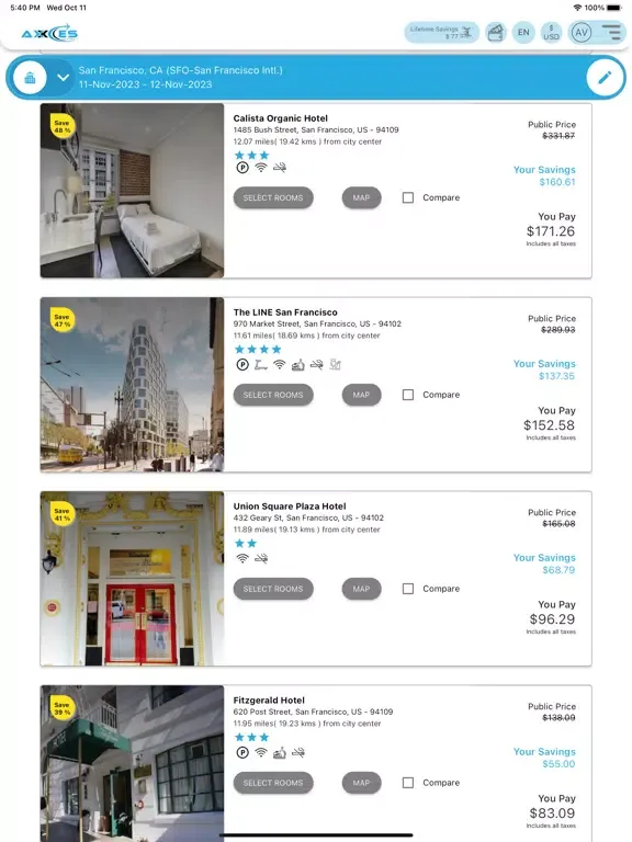 Скриншоты Axxces Travel Club iPad 