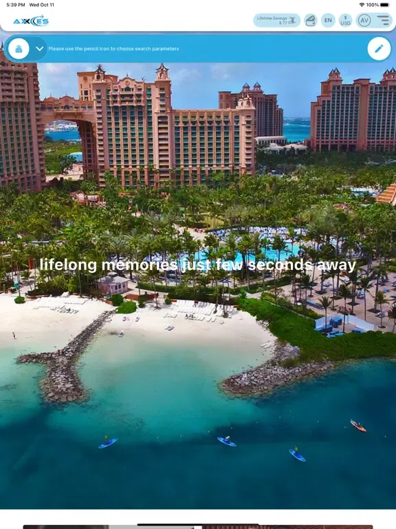 Скриншоты Axxces Travel Club iPad 