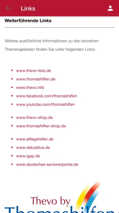 Zrzuty ekranu Die Thevo-Liste