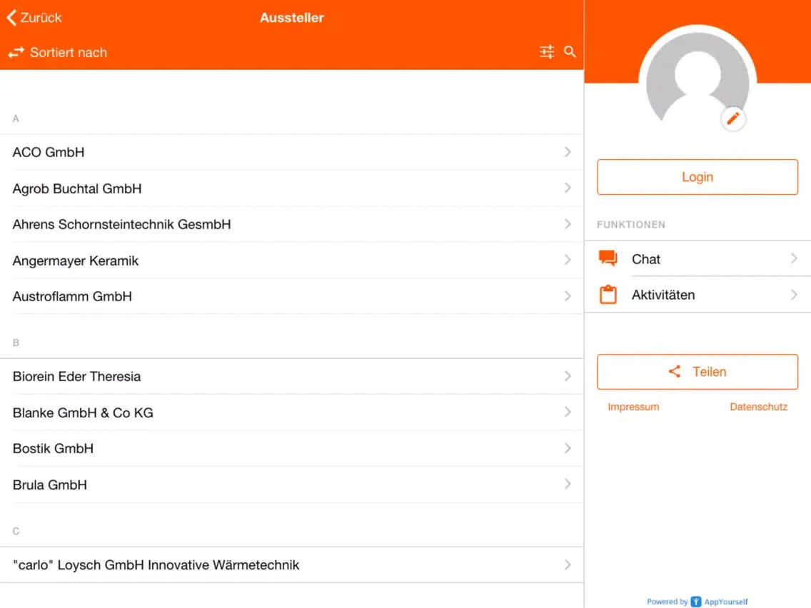 Screenshot di KOK Austria iPad 