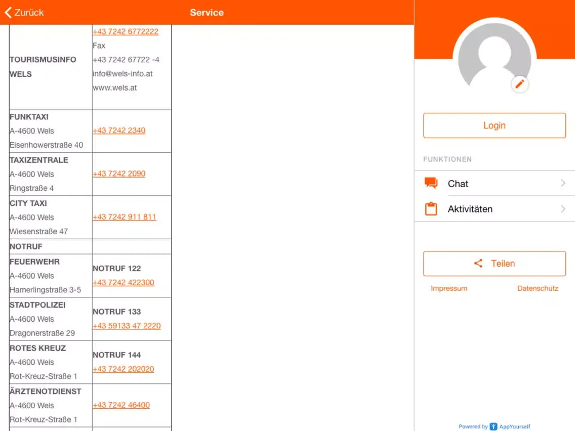 Screenshot di KOK Austria iPad 