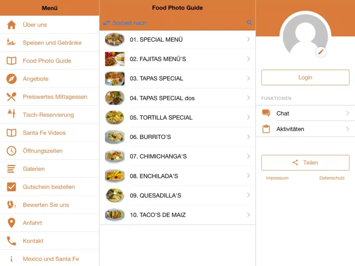 ภาพหน้าจอของ Tex Mex Santa Fe iPad 