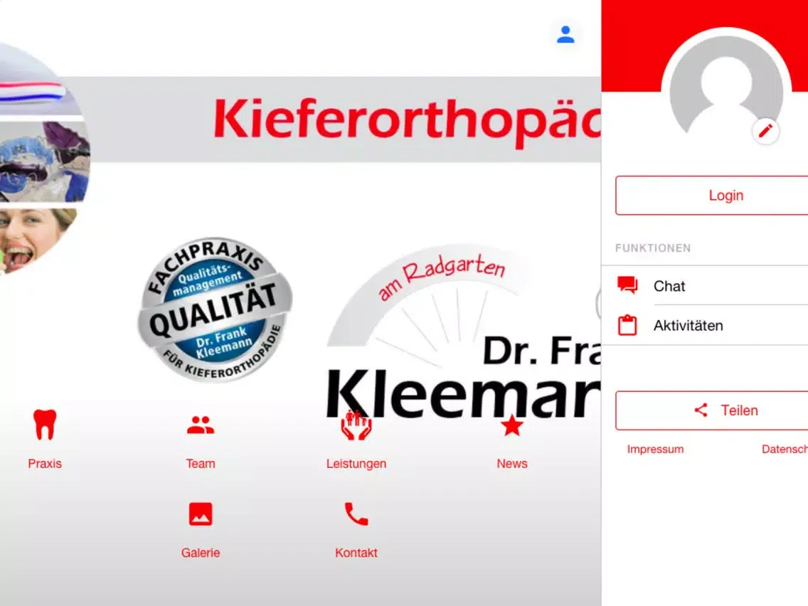 Kieferorthopädie Lauingen iPad  स्क्रीनशॉट