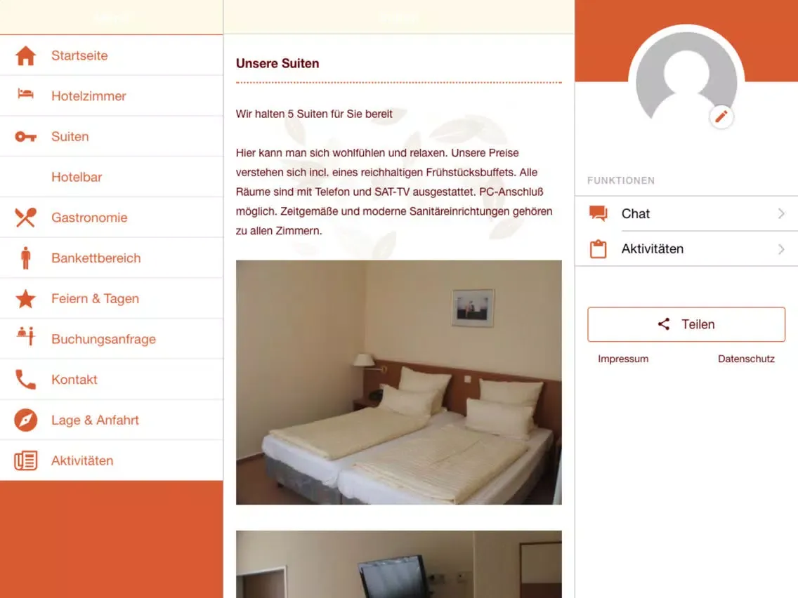 Hotel Kaiser iPad  स्क्रीनशॉट