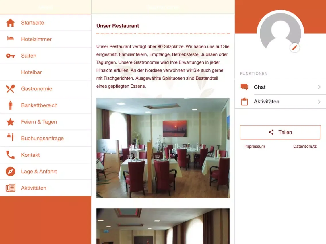 Hotel Kaiser iPad  स्क्रीनशॉट
