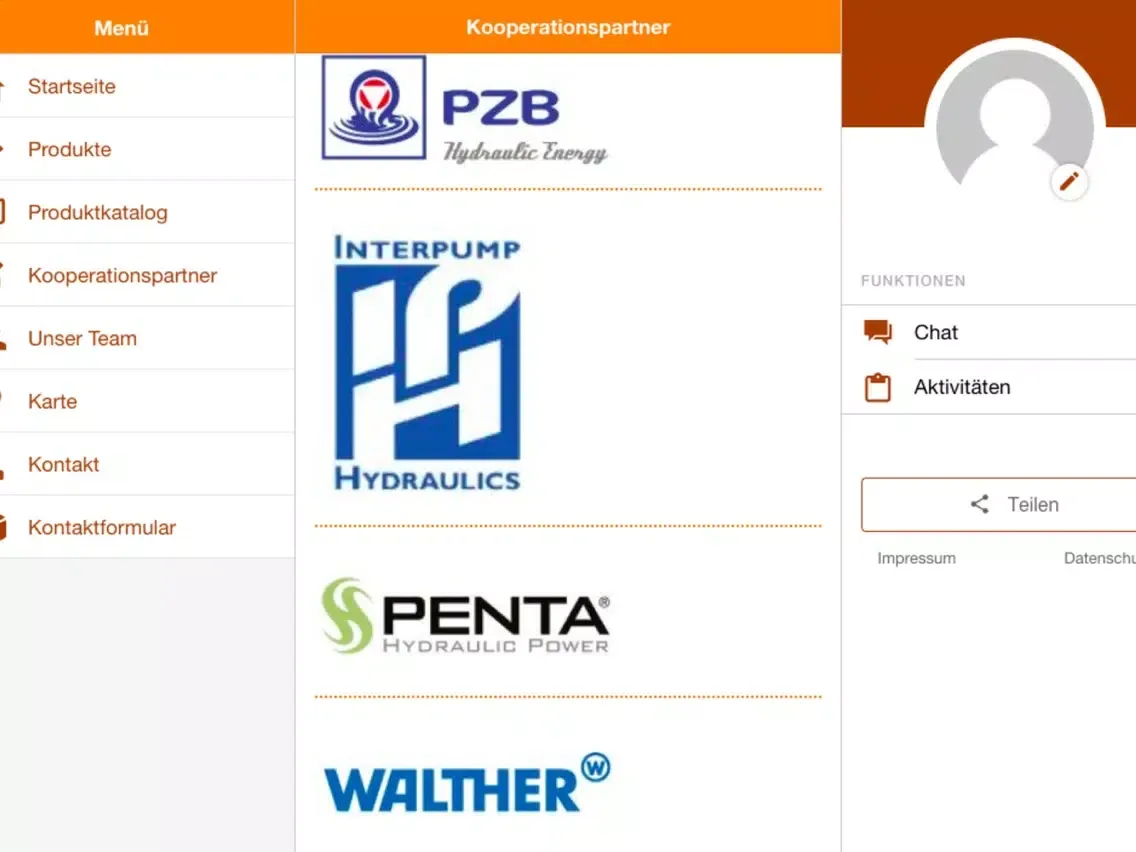 Capturas de tela do Rolappe hydraulic-systems GmbH iPad 