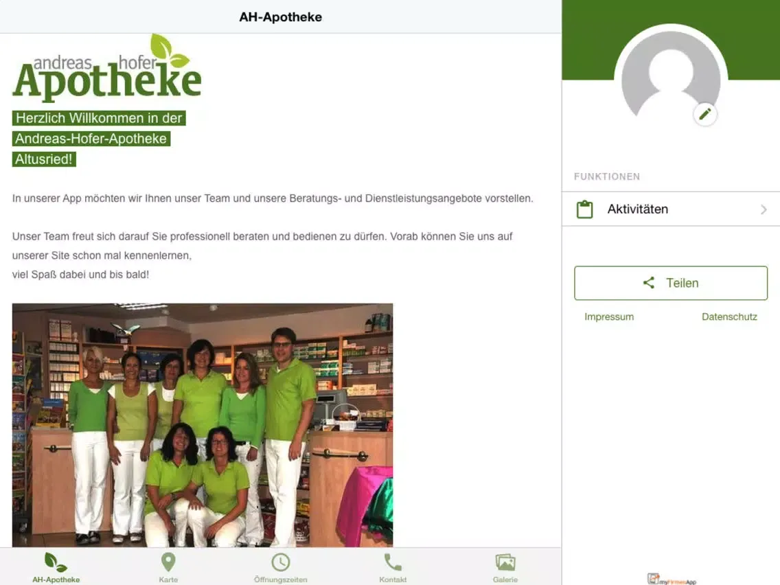 Andreas Hofer Apotheke iPad  स्क्रीनशॉट