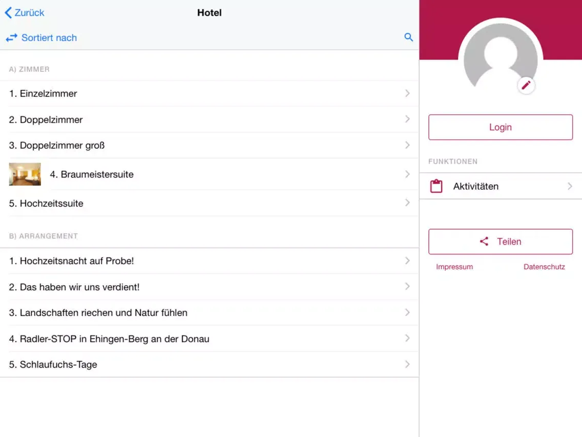 صور Landgasthof Zur Rose iPad 