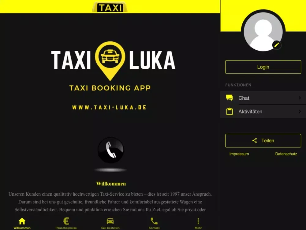 Taxi Bad Nauheim iPad 应用截图