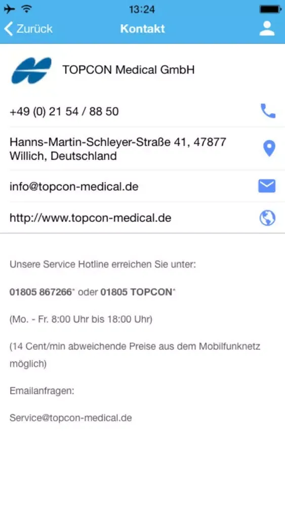 Capturas de pantalla de TOPCON DeutschlandMedical